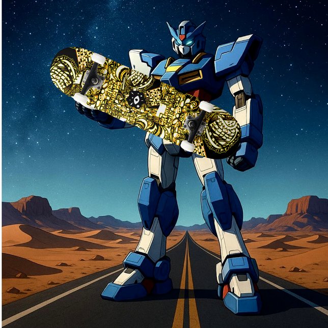 Skate Porta Dourada Trippy Black (Criador carregado)