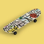 Skate Porta rica de Paul Klee - Arte Legal Vintage Abstr<br><div class="desc">Para amantes de arte! skate legal vintage abstrato art apresentando a colorida e famosa pintura abstrato Rich Port (1938) de Paul Klee. Excelente para uma ideia de presente. Ele age como uma peça de afirmação com um toque único no estilo artístico. É perfeito para Aniversário, Férias, Natal, Aniversário, Casamento e...</div>
