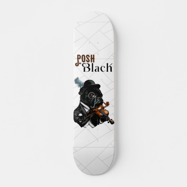 Skate Posh Black Frenchie Bulldog     (Frente)