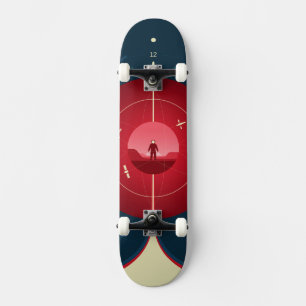 Skate Poster de relógio atômico de espaço profundo, vers