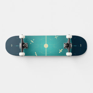 Skate Poster de relógio atômico de espaço profundo, vers