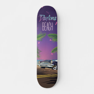 Skate Poster de viagens de Carro vintage da praia de Day