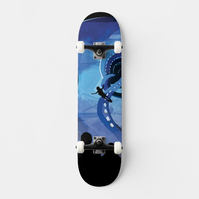 Skate Poster de viagens Espacial Retroativo - Lua Europa (Frente)