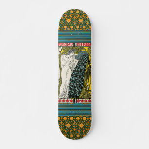 Skate Poster vintage:Peacock:skate feminino
