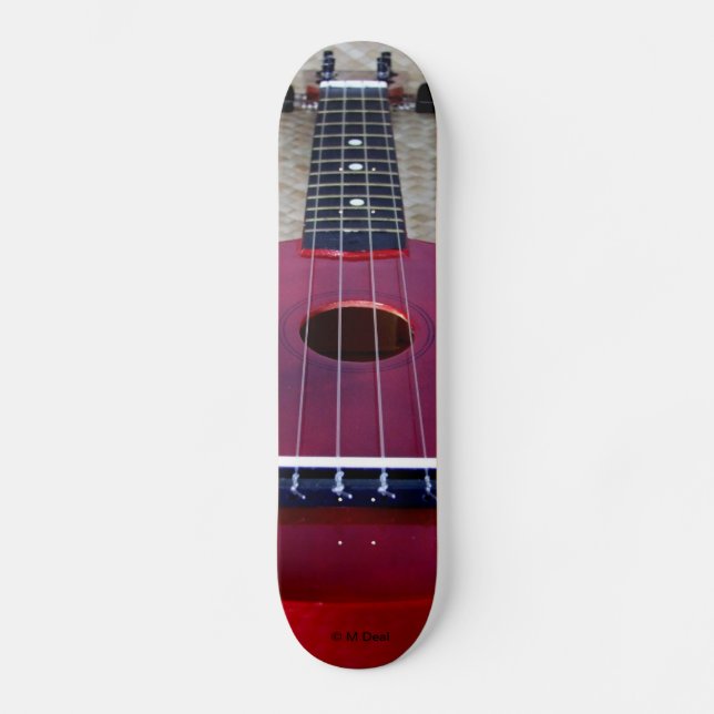 Skate Pouco Ukulele vermelho (Frente)