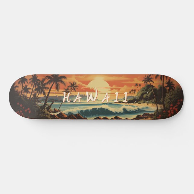 Skate Praia Vintage Havaí (Horz)