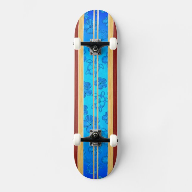 Skate Prancha da madeira do falso de Honu Hawiian (Frente)