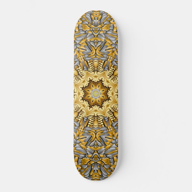 Skate Precioso de metal Dourado Silver Vintoscópio Calei (Frente)
