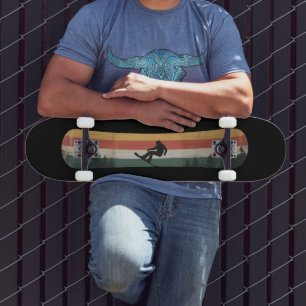 Skate Presente de Esportes de Inverno Retro para Snowboa