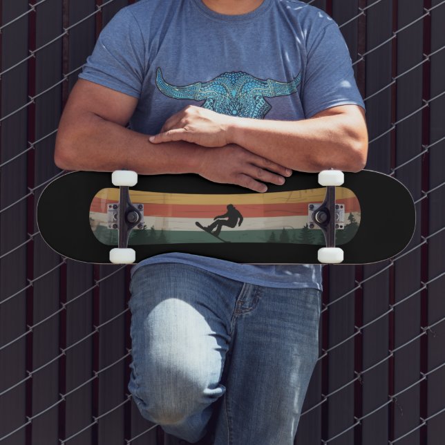 Skate Presente de Esportes de Inverno Retro para Snowboa (Ao ar livre 3)