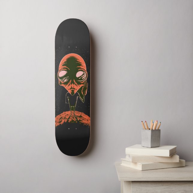 Skate Presente Divertido de Alienígena do Espaço Exterio (Arte de parede)