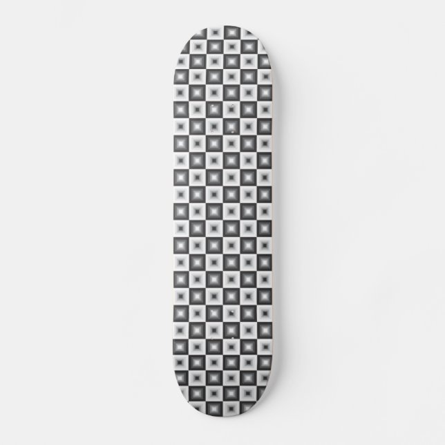 Skate preto a branco e branco a preto (Frente)