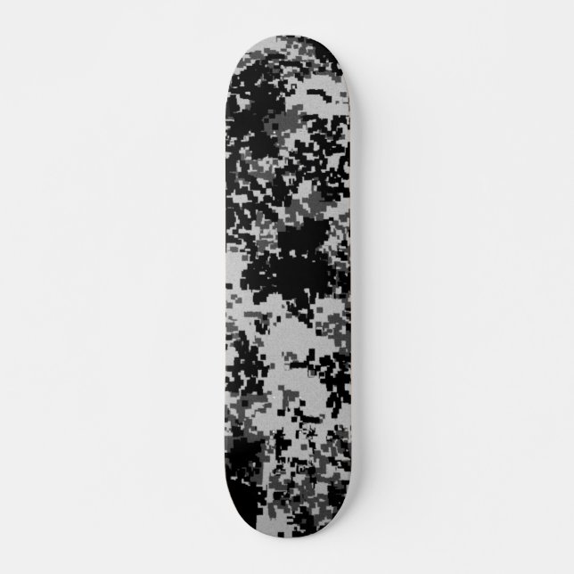 Skate preto da camuflagem de Digitas pro (Frente)
