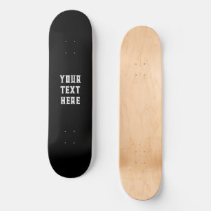 Skate preto e branco - Adicionar seu próprio texto