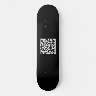 Skate Preto e branco Legal seu código QR personalizado P
