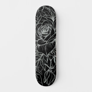 Skate Preto e branco - Pintar seu próprio decote