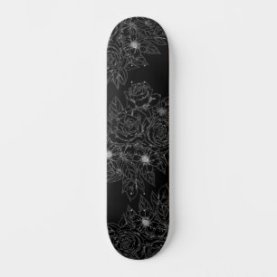 Skate Preto e branco - Pintar seu próprio decote
