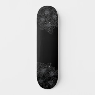 Skate Preto e branco - Pintar seu próprio decote