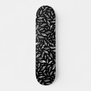 Skate Preto estilhaçado e branco 