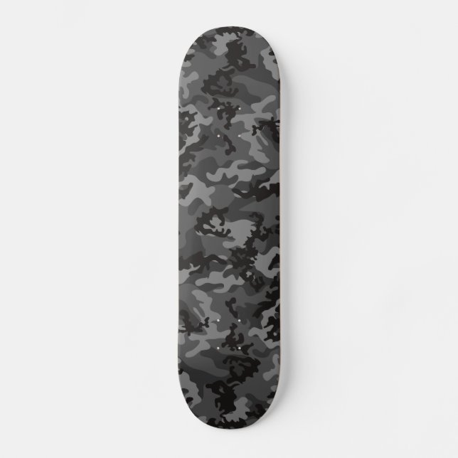 Skate preto feito sob encomenda de Camo (Frente)