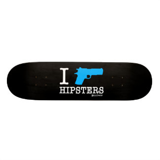 Skate Preto nos hipsteres de Hoodman "eu disparo"