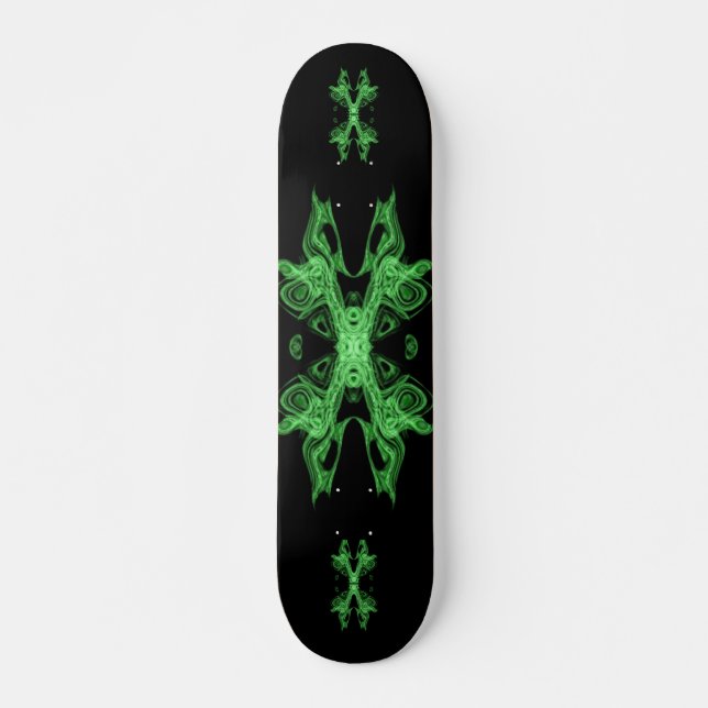 Skate preto verde neo (Frente)