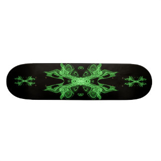 Skate preto verde neo