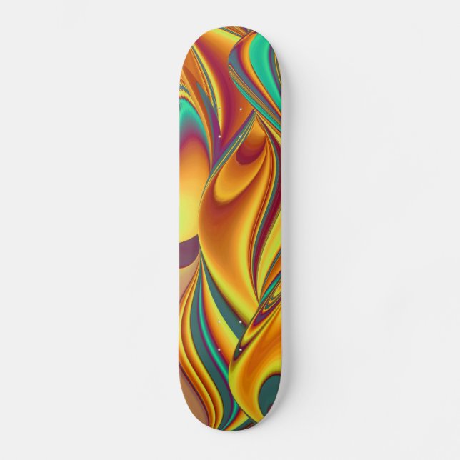 Skate Primavera Verão Outono Flores Magia (Frente)