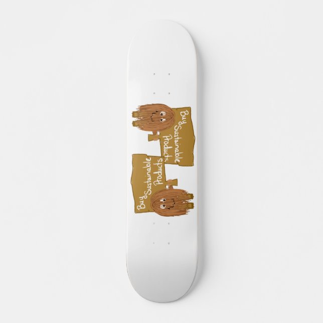 Skate Produtos sustentáveis de Brown (Frente)