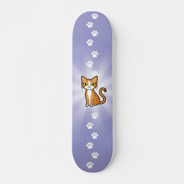 Skate Projete seu próprio gato dos desenhos animados (Frente)