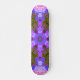 Skate Psicodélica Flor Roxo e Azul