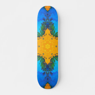 Skate Psicodélico - Amarelo e Azul