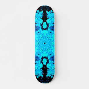Skate Psicodélico Azul Hippie e Preto