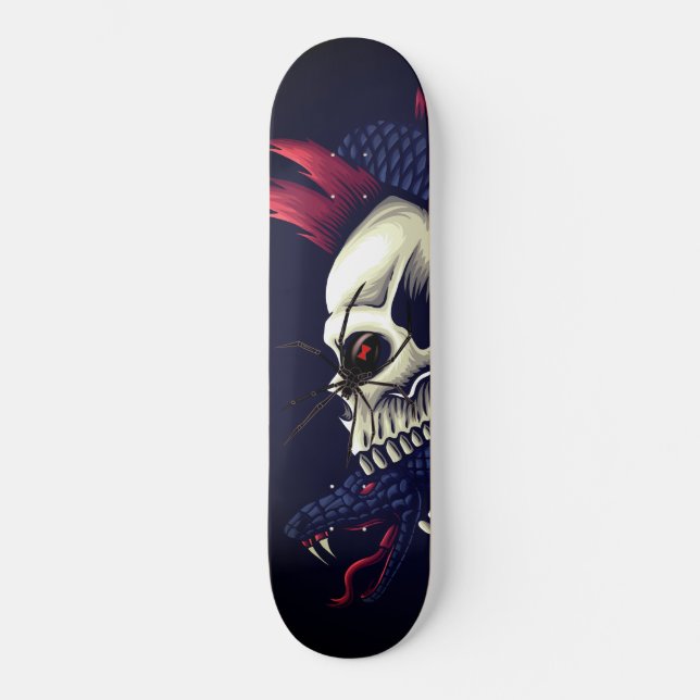 Skate Punk Skull Mamba Black Widspider (Frente)
