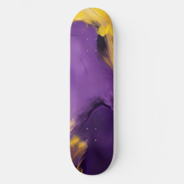 Skate Purple and Gold Abstract