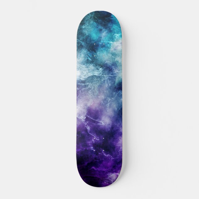 Skate Purple Teal Galaxy Nebula Marble Dream #1 (Frente)