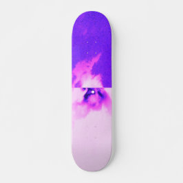 Skate Purple violet sky cloudy design 