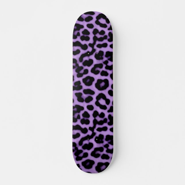 Skate Púrpura de Impressão das manchas-leopardo (Frente)