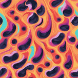 Skate Púrpura Psicodélica e Padrão de Abstrato Laranja<br><div class="desc">Skate em estilo neste skate psíquico,  púrpura e abstrato cor de laranja,  apanhador de olhos.</div>
