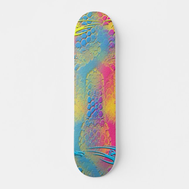 Skate PYTHON - fractal decorativo moderno - (Frente)