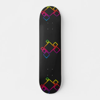 Skate Quadrados coloridos incríveis em preto nº 1