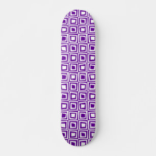 Skate Quadrados Retroativos - Branco em Roxo
