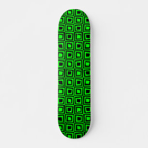 Skate Quadrados Retroativos - Preto em Verde
