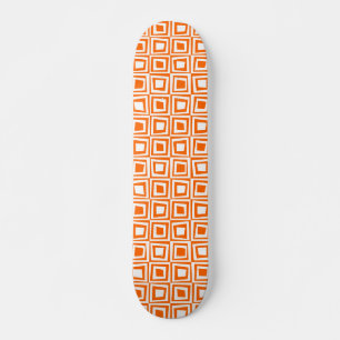 Skate Quadrados retrorreflectores - Branco em Laranja