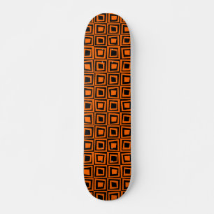 Skate Quadrados retrorreflectores - Laranja em Preto