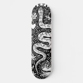 Skate Quadro branco lunar Cobra místico