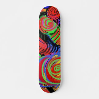 Skate Quadro circular de Abstrato com padrão