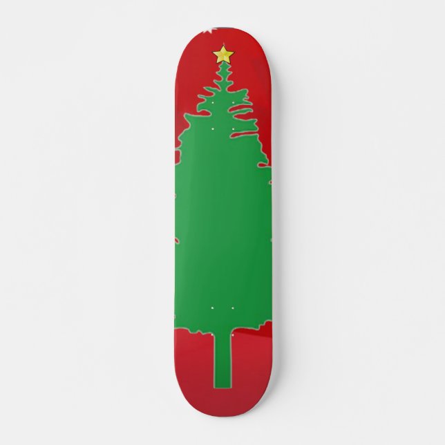 Skate Quadro de Árvore de Natal (Frente)