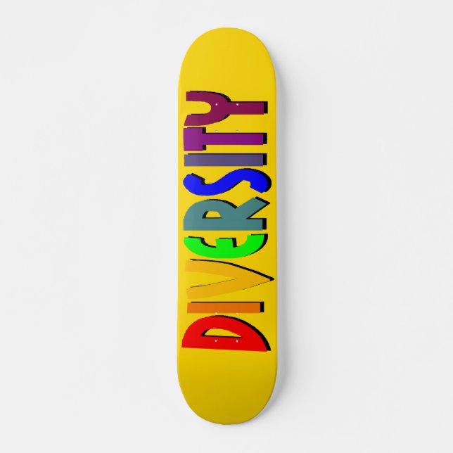 Skate Quadro de bordo da diversidade (Dourado amarelo) (Frente)