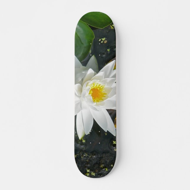 Skate Quadro de bordo da Lily White Water (Frente)